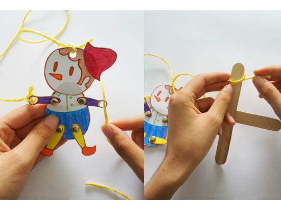 十字提线木偶制作方法图片